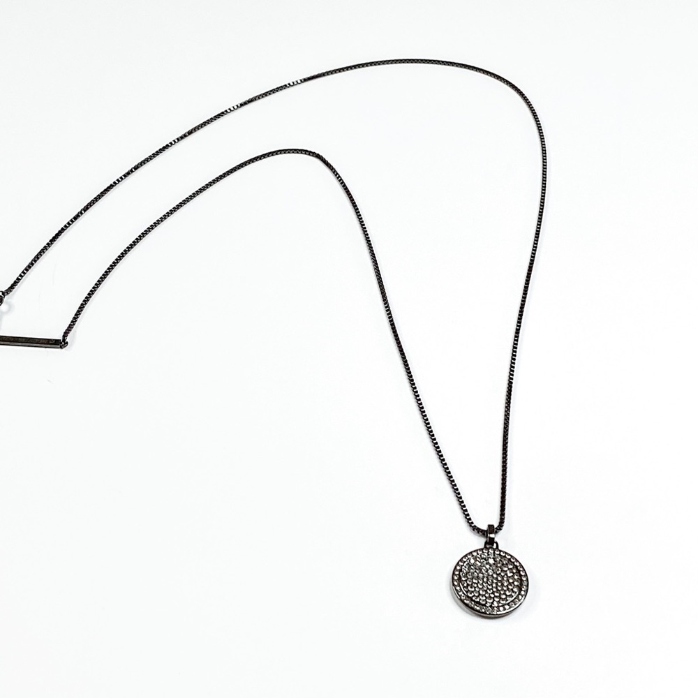 Micheal Kors Circle Crystal Pendant Necklace.